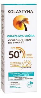 Kolastyna Sun Wrażliwa Skóra SPF50+ защитный крем с фильтром, 50 ml