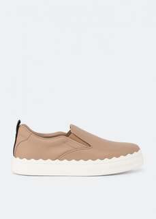 Кроссовки CHLOÉ Lauren slip-on sneakers, розовый Chloe