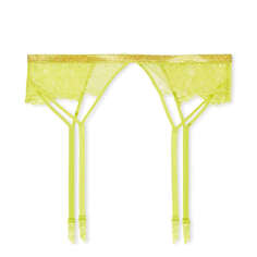 Пояс для чулок Victoria&apos;s Secret Very Sexy Shine Strap Lace Garter, желтый