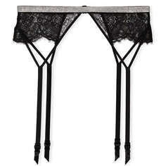 Пояс для чулок Victoria&apos;s Secret Very Sexy Shine Strap Lace Garter, черный