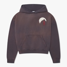 Худи Rhude Moonlight Stamp Vintage, серо-коричневый