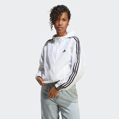Ветровка Adidas Essentials 3-Stripes Woven Windbreaker, Белый