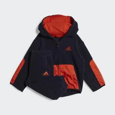 Спортивный костюм Adidas, черный/красный