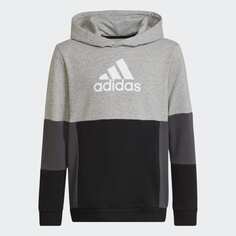 Худи adidas Colourblock, черный/серый