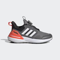 Кроссовки Adidas Rapidasport Boa K, серый/белый/красный