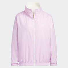 Куртка Adidas Stand Collar Reversible Plush Pocket, розовый/белый