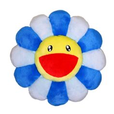 Мягкая плюшевая фигурка Takashi Murakami Flower, 60 см, синий/голубой/желтый