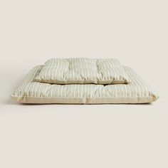 Квдратная подушка для домашних животных Zara Home Striped, коричневый