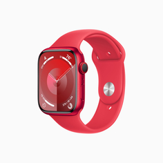 Умные часы Apple Watch Series 9 (GPS+Cellular), 45мм, (PRODUCT)RED Aluminum Case/(PRODUCT)RED Sport Band - M/L