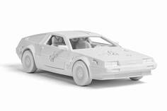 Фигурка Daniel Arsham Eroded Delorean Figure, белый