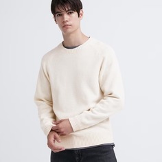 Джемпер Uniqlo Premium Lambswool, молочно-белый