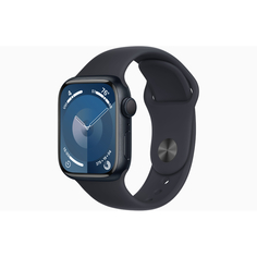 Умные часы Apple Watch Series 9 (GPS), 41мм, Midnight Aluminum Case/Midnight Sport Band - M/L