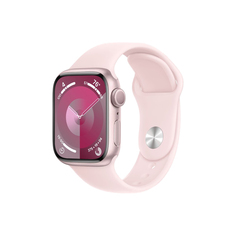 Умные часы Apple Watch Series 9 (GPS), 45мм, Pink Aluminum Case/Pink Sport Band - S/M