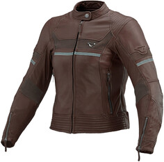 Macna Daisy Женщины мотоцикл кожаная куртка, коричневый