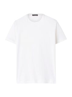 Шелковая футболка Loro Piana, белый