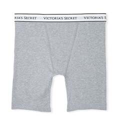 Трусы-боксеры Victoria&apos;s Secret Logo Cotton, серый