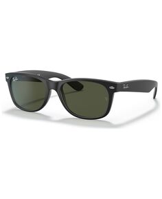 Солнцезащитные очки унисекс с низкой перемычкой, RB2132F NEW WAYFARER MATTE 55 Ray-Ban, черный