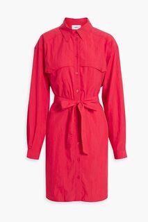 Платье-рубашка мини из поплина с добавлением лиоцелла и жемчужным поясом BA&amp;SH, красный Ba&Sh