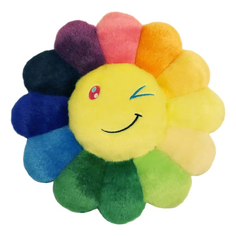 Мягкая плюшевая фигурка Takashi Murakami Flower Emoji 3, 30 см, мультиколор