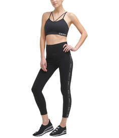 Леггинсы DKNY Women&apos;s Tummy Control Workout Yoga, черный (Размер SM)