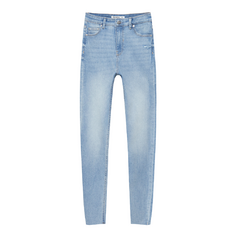 Джинсы Pull&amp;Bear High Waisted Skinny, голубой