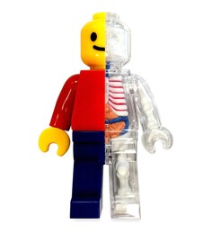 Фигурка Jason Freeny Brick Man Anotomical Small Puzzle, мультиколор Lego