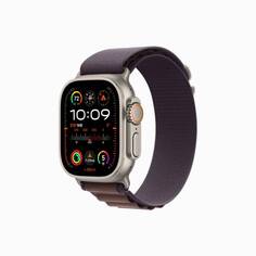 Умные часы Apple Watch Ultra 2, 49 мм, GPS+Cellular, Titanium Case/Indigo Alpine Loop - S