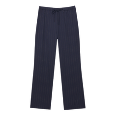 Брюки Pull&amp;Bear Flowing With Elastic Waistband, синий
