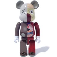 Фигурка Bearbrick x Kaws Dissected Chogokin 200%, серый