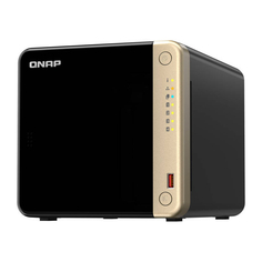 Сетевое хранилище QNAP TS-464, 4 отсека, 8 ГБ, без дисков, черный