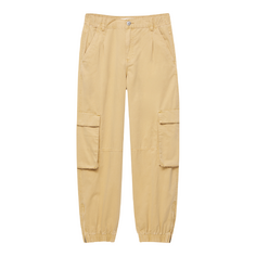 Брюки Pull&amp;Bear Cargo With Adjustable Cuffs, песочный