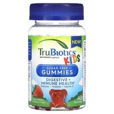 Ежедневная пробиотическая добавка TruBiotics Kids со вкусом клубники, 40 жевательных конфет