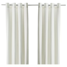 Затемняющие шторы Ikea Marete 2 шт, белый