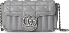 Сумка Gucci GG Marmont Super Mini Bag Deep Grey