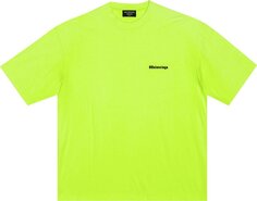 Футболка Balenciaga BB Corp T-Shirt Medium Fit &apos;Yellow&apos;, желтый