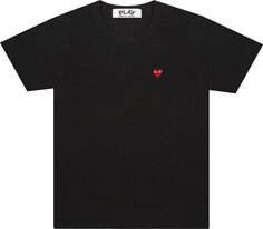 Футболка Comme des Garçons PLAY Heart Logo T-Shirt &apos;Black&apos;, черный