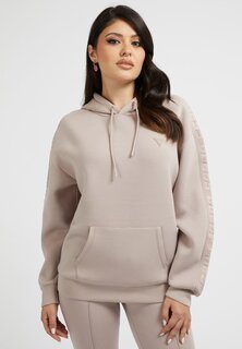 Толстовка с капюшоном Guess, коричневый