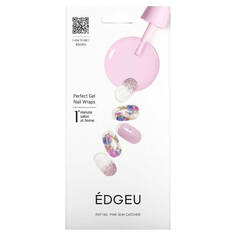 Гелевые полоски Edgeu для ногтей Perfect ENT104 Pink Sun Catcher, набор из 16 полосок