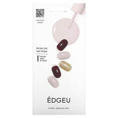 Гелевые полоски Edgeu для ногтей Perfect END504 Sparkling Wine, набор из 16 полосок