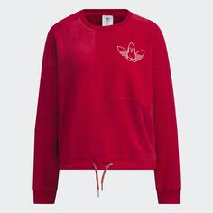 Свитшот Adidas Originals CNY Miffy, малиново-красный