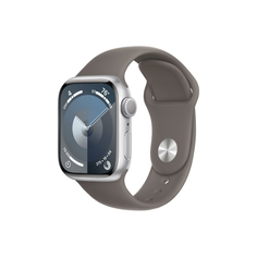 Умные часы Apple Watch Series 9 (GPS), 41мм, Silver Aluminum Case/Clay Sport Band - M/L