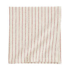 Скатерть H&amp;M Home Striped Linen-blend, бежевый/красная полоска