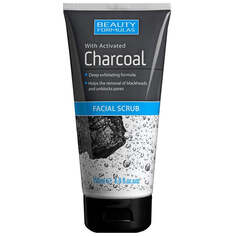 Beauty Formulas Charcoal Facial Scrub очищающий скраб для лица с активированным углем 150мл