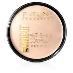Eveline Cosmetics Art Make-Up Anti-Shine Complex Pressed Powder Матирующая минеральная пудра с шелком 32 Натуральная 14г
