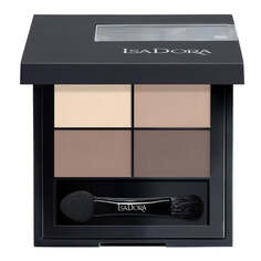 Isadora Четырехместные тени для век Eye Shadow Quartet 01 Muddy Nudes 4g