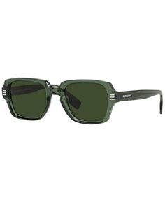 Мужские солнцезащитные очки, be4349 51 Burberry, зеленый