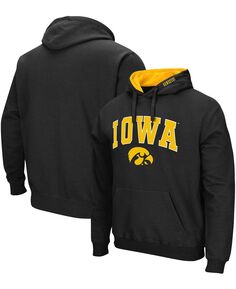 Мужская черная толстовка с капюшоном iowa hawkeyes arch logo 3.0 Colosseum, черный