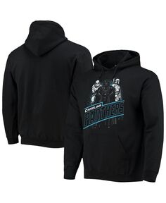 Мужская черная толстовка с капюшоном carolina panthers star wars empire pullover Junk Food, черный