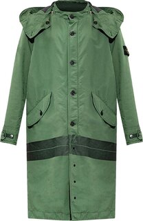 Парка Stone Island Long Parka &apos;Olive&apos;, зеленый