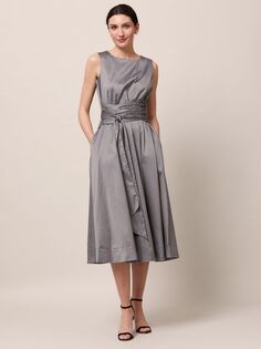 Helen McAlinden Avril Короткое платье миди, серебряное